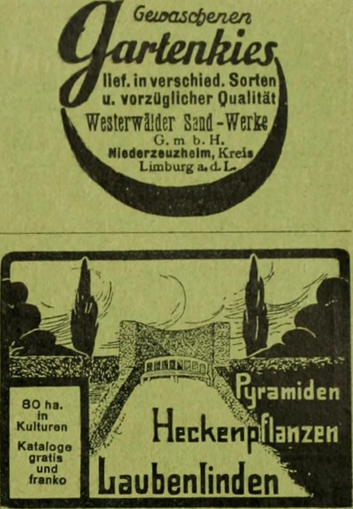 An illustration from Die Gartenkunst, 1899, leaf 530