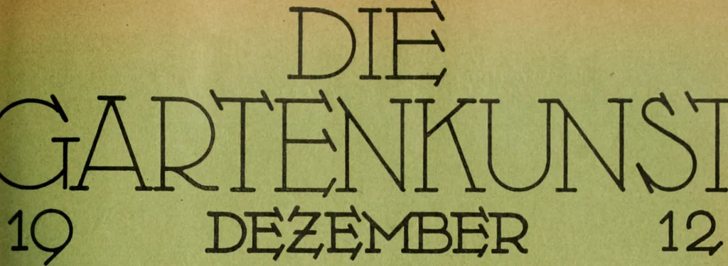 An illustration from Die Gartenkunst, 1899, leaf 552
