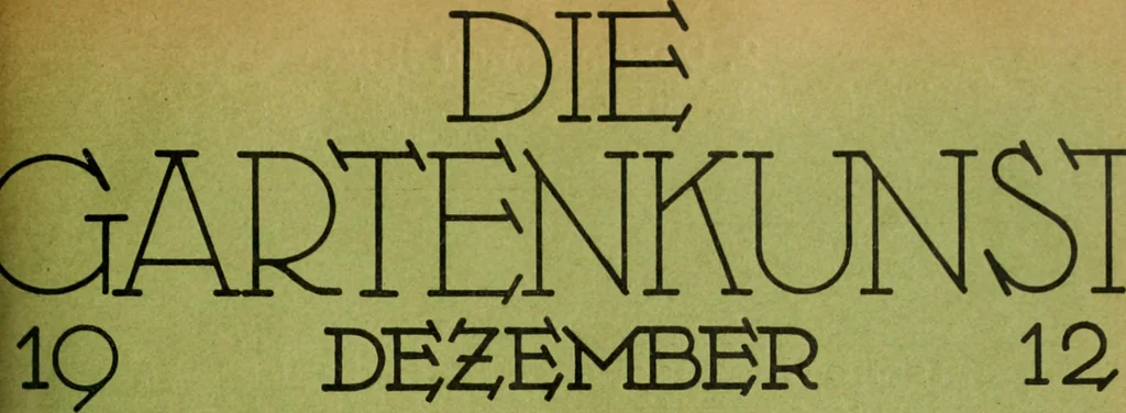 An illustration from Die Gartenkunst, 1899, leaf 582