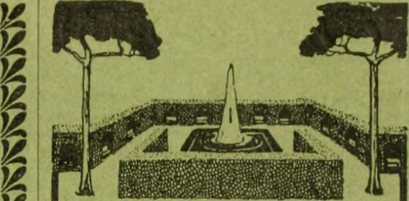 An illustration from Die Gartenkunst, 1899, leaf 584
