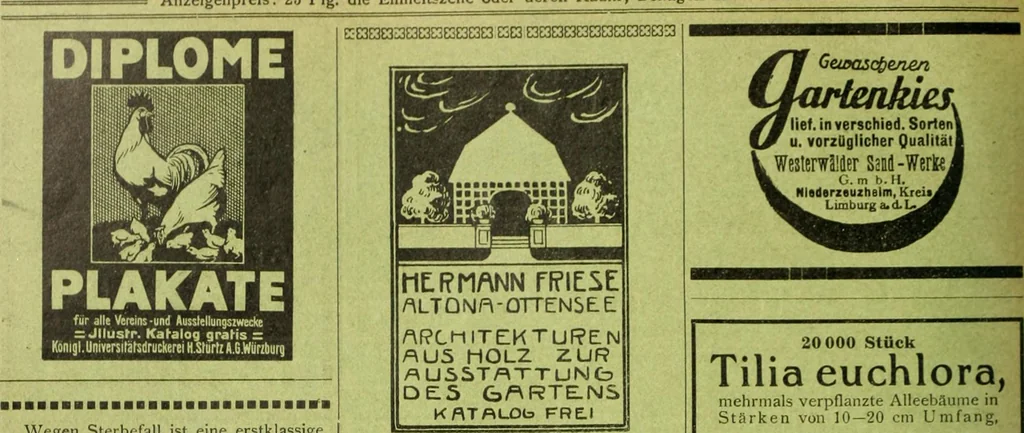 An illustration from Die Gartenkunst, 1899, leaf 603