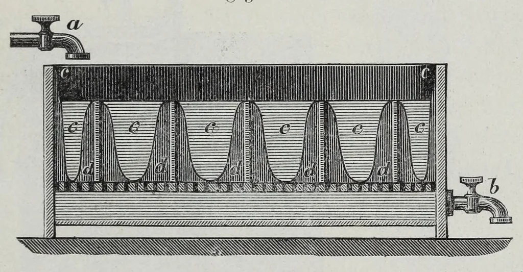 An illustration from Die Gerb- und Farbstoff-Ertrarte, 1887, leaf 147