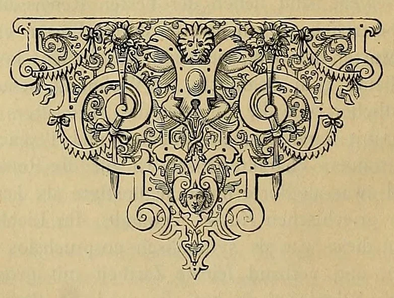 An illustration from Die Geschichte der Textilkunst nebst Text zu den 160 Tafeln des Werkes Ornamente der Gewebe, 1883, leaf 30