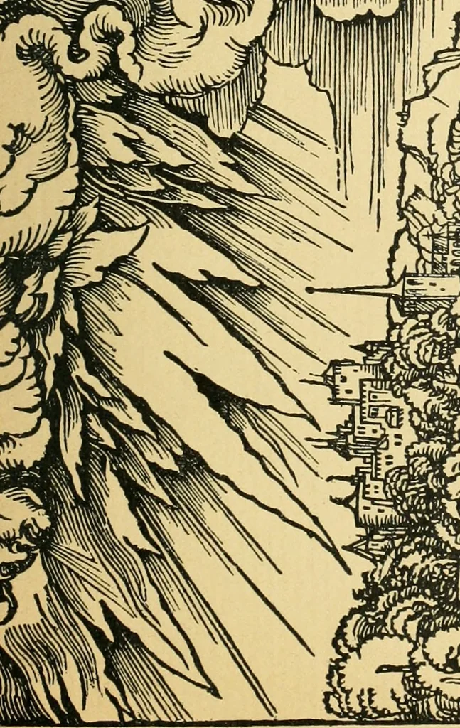 An illustration from Die graphische Darstellung von Naturereignissen, 1916, leaf 96
