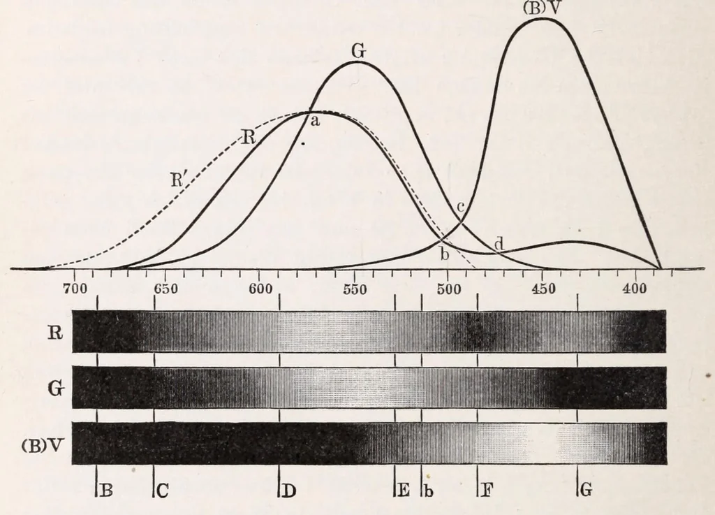 An illustration from Die Grundlagen der Farbenphotographie, 1906, leaf 96