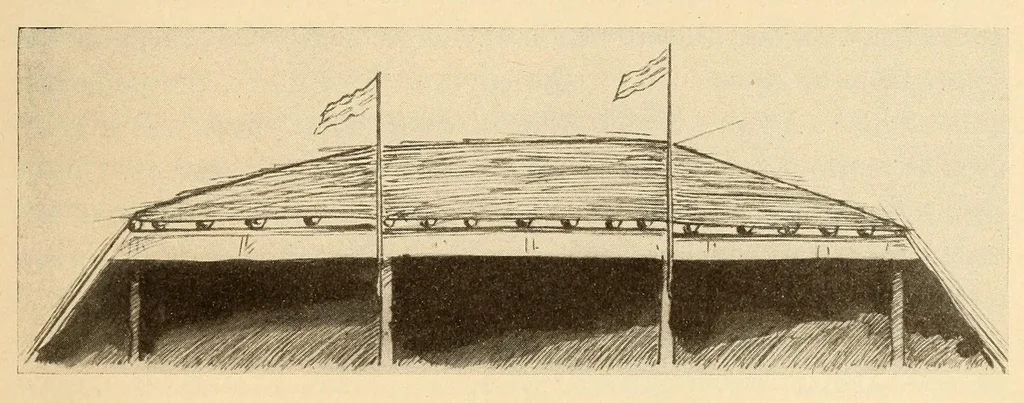 An illustration from The Diegueño ceremony of the death images, 1919, leaf 11