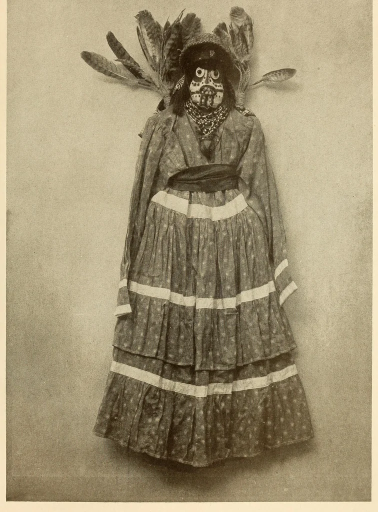 An illustration from The Diegueño ceremony of the death images, 1919, leaf 35