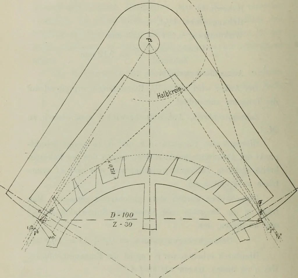 An illustration from Die Hemmungen der Uhren, ihre Entwicklung, Konstruktion, Reparatur und Behandlung vor der Reglage, nebst zugehörigen Tabellen zahlreichen Abbildungen und 6 Porträts. Allegemein verständlich für Uhrmacher, Ingenieure, Techniker u.s.w, 1905, leaf 67