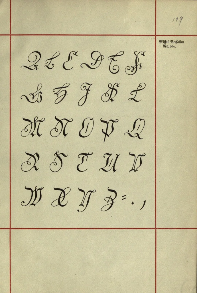 An illustration from Die Hochdeutschen Schriften aus dem 15ten bis zum 19ten Jahrhundert der Schriftgiesserei und Druckerei, 1919, leaf 203