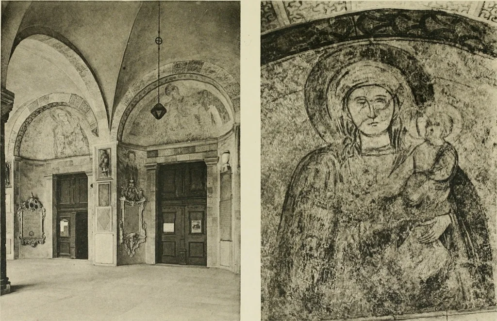 An illustration from Die hochromanische Wandmalerei in Regensburg, 1920, leaf 112