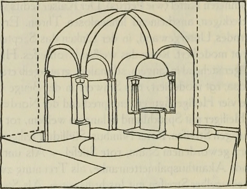 An illustration from Die hochromanische Wandmalerei in Regensburg, 1920, leaf 27