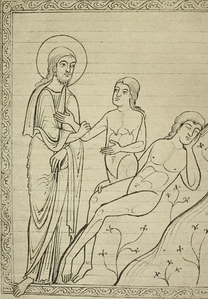 An illustration from Die hochromanische Wandmalerei in Regensburg, 1920, leaf 88