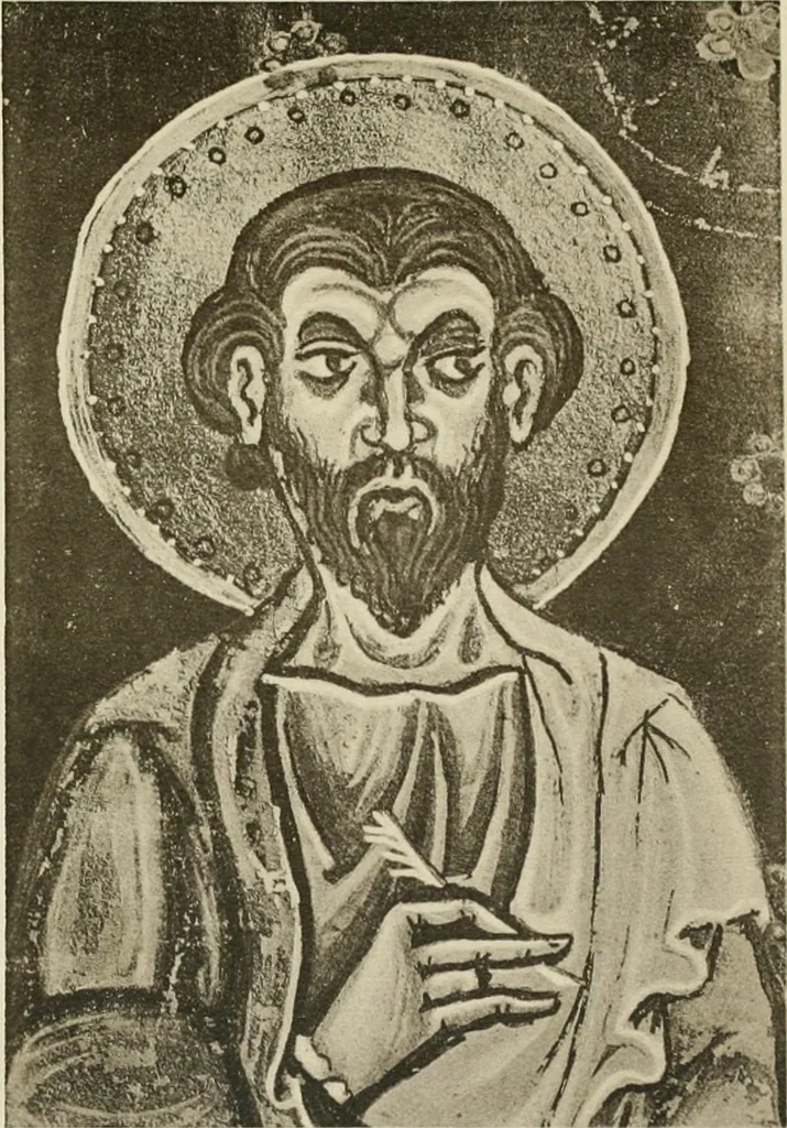 An illustration from Die hochromanische Wandmalerei in Regensburg, 1920, leaf 92