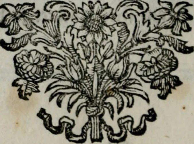An illustration from Die ihren Gott liebende Seele, vorgestellt in den Sinnbildern des Hermanni Hugonis über seine Pia desideria, und des Ottonis Vaenii, über die Liebe Gottes, mit neuen Kupffern und Versen, welche zielen auf das innere Christenthum, aus dem Frantzösischen ins Teutsche übersetzt, 1743, leaf 103