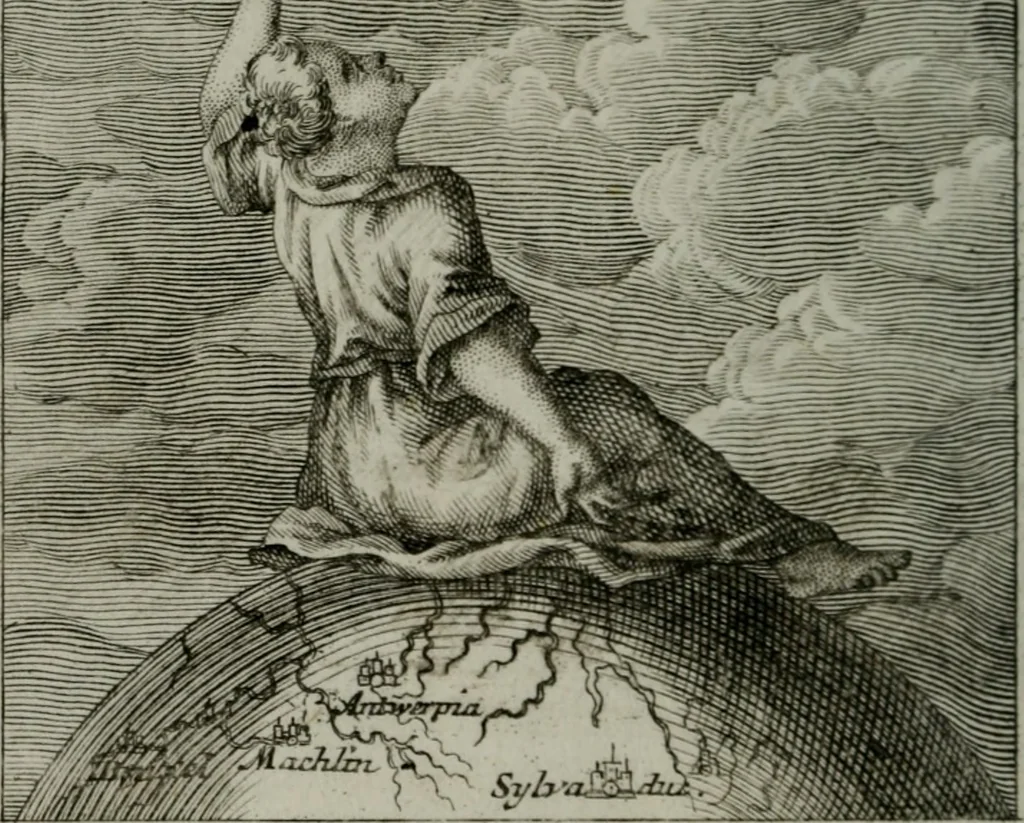 An illustration from Die ihren Gott liebende Seele, vorgestellt in den Sinnbildern des Hermanni Hugonis über seine Pia desideria, und des Ottonis Vaenii, über die Liebe Gottes, mit neuen Kupffern und Versen, welche zielen auf das innere Christenthum, aus dem Frantzösischen ins Teutsche übersetzt, 1743, leaf 149