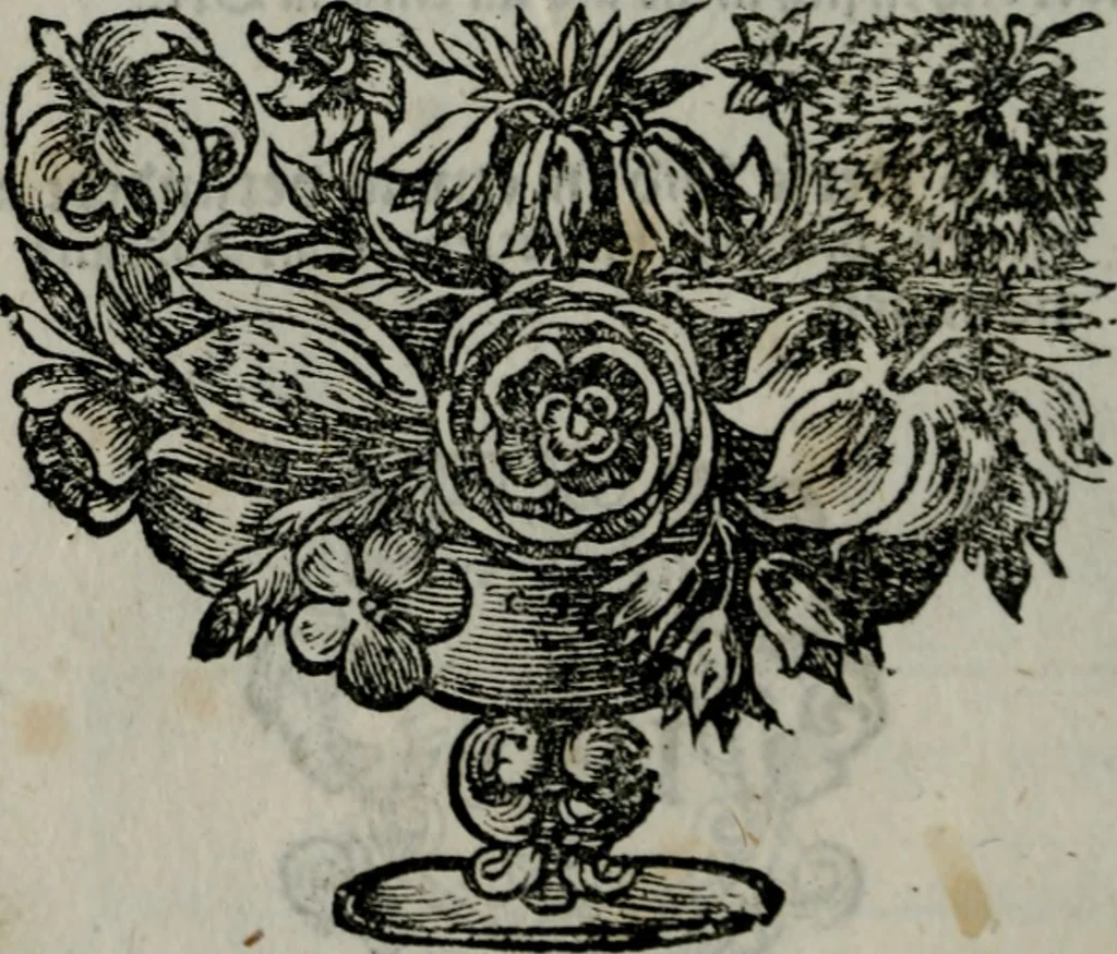 An illustration from Die ihren Gott liebende Seele, vorgestellt in den Sinnbildern des Hermanni Hugonis über seine Pia desideria, und des Ottonis Vaenii, über die Liebe Gottes, mit neuen Kupffern und Versen, welche zielen auf das innere Christenthum, aus dem Frantzösischen ins Teutsche übersetzt, 1743, leaf 185