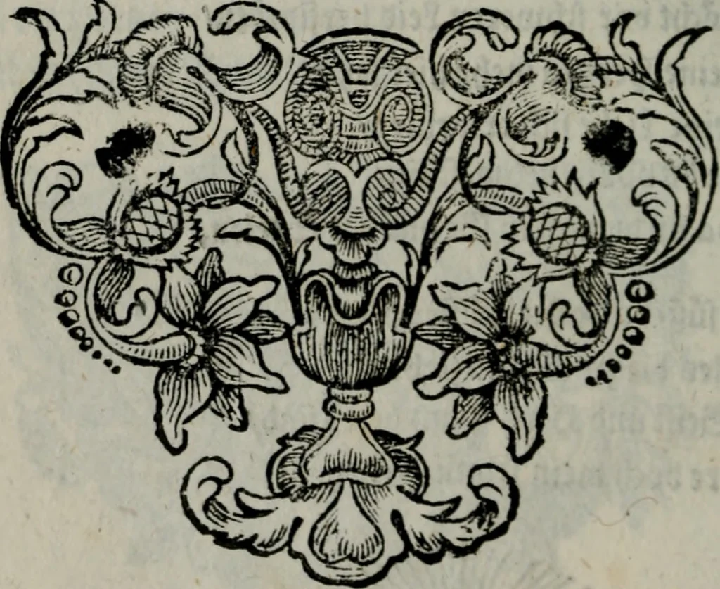 An illustration from Die ihren Gott liebende Seele, vorgestellt in den Sinnbildern des Hermanni Hugonis über seine Pia desideria, und des Ottonis Vaenii, über die Liebe Gottes, mit neuen Kupffern und Versen, welche zielen auf das innere Christenthum, aus dem Frantzösischen ins Teutsche übersetzt, 1743, leaf 187