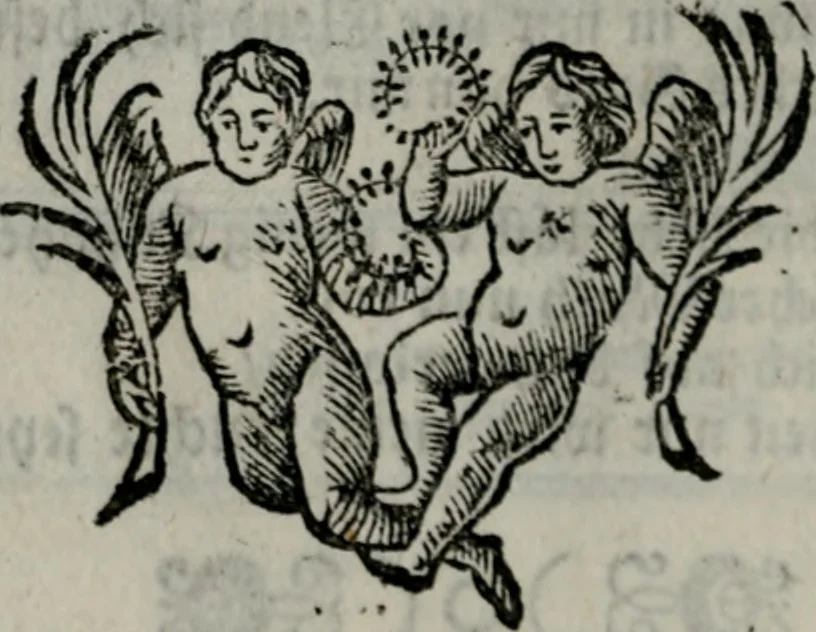 An illustration from Die ihren Gott liebende Seele, vorgestellt in den Sinnbildern des Hermanni Hugonis über seine Pia desideria, und des Ottonis Vaenii, über die Liebe Gottes, mit neuen Kupffern und Versen, welche zielen auf das innere Christenthum, aus dem Frantzösischen ins Teutsche übersetzt, 1743, leaf 329