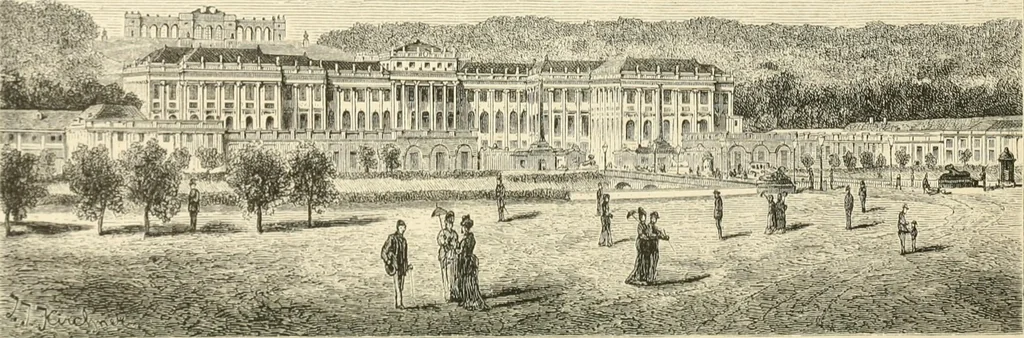 An illustration from Die kaiserlichen Burgen und Schlösser in Bild und Wort. Auf Grund von Quellenwerken dargestellt, 1880, leaf 220