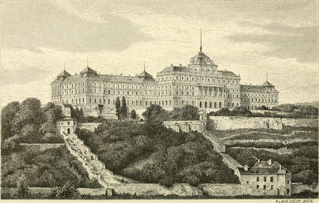 An illustration from Die kaiserlichen Burgen und Schlösser in Bild und Wort. Auf Grund von Quellenwerken dargestellt, 1880, leaf 338