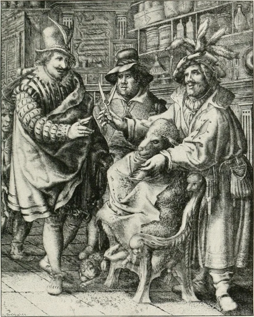 An illustration from Die Karikatur und Satire in der Medizin : mediko-kunsthistorische Studie, 1921, leaf 110