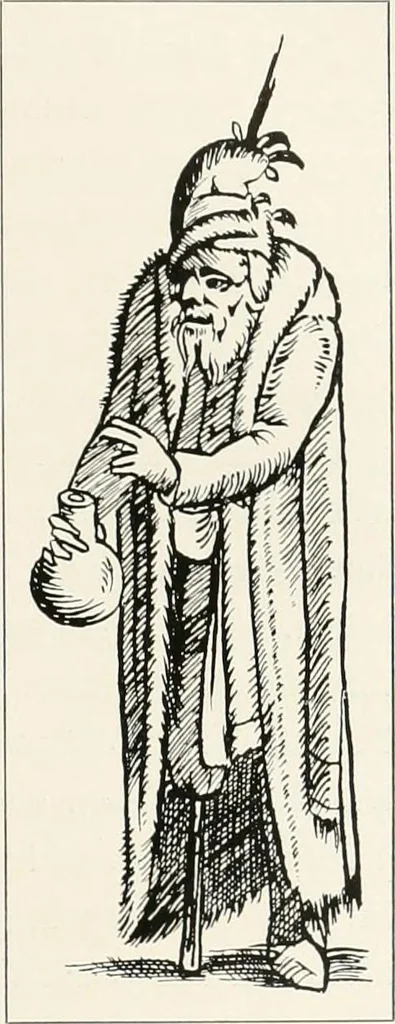 An illustration from Die Karikatur und Satire in der Medizin : mediko-kunsthistorische Studie, 1921, leaf 116