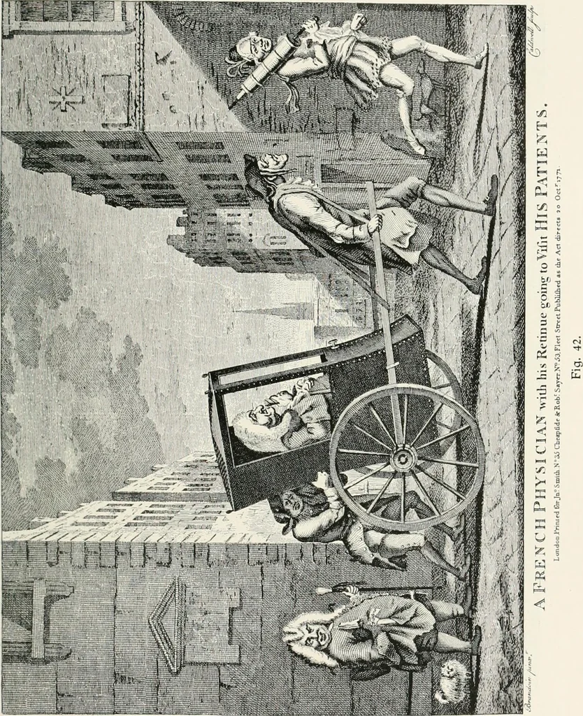 An illustration from Die Karikatur und Satire in der Medizin : mediko-kunsthistorische Studie, 1921, leaf 138