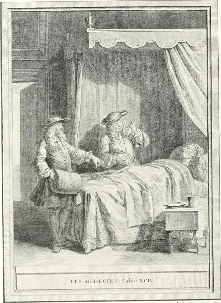 An illustration from Die Karikatur und Satire in der Medizin : mediko-kunsthistorische Studie, 1921, leaf 139
