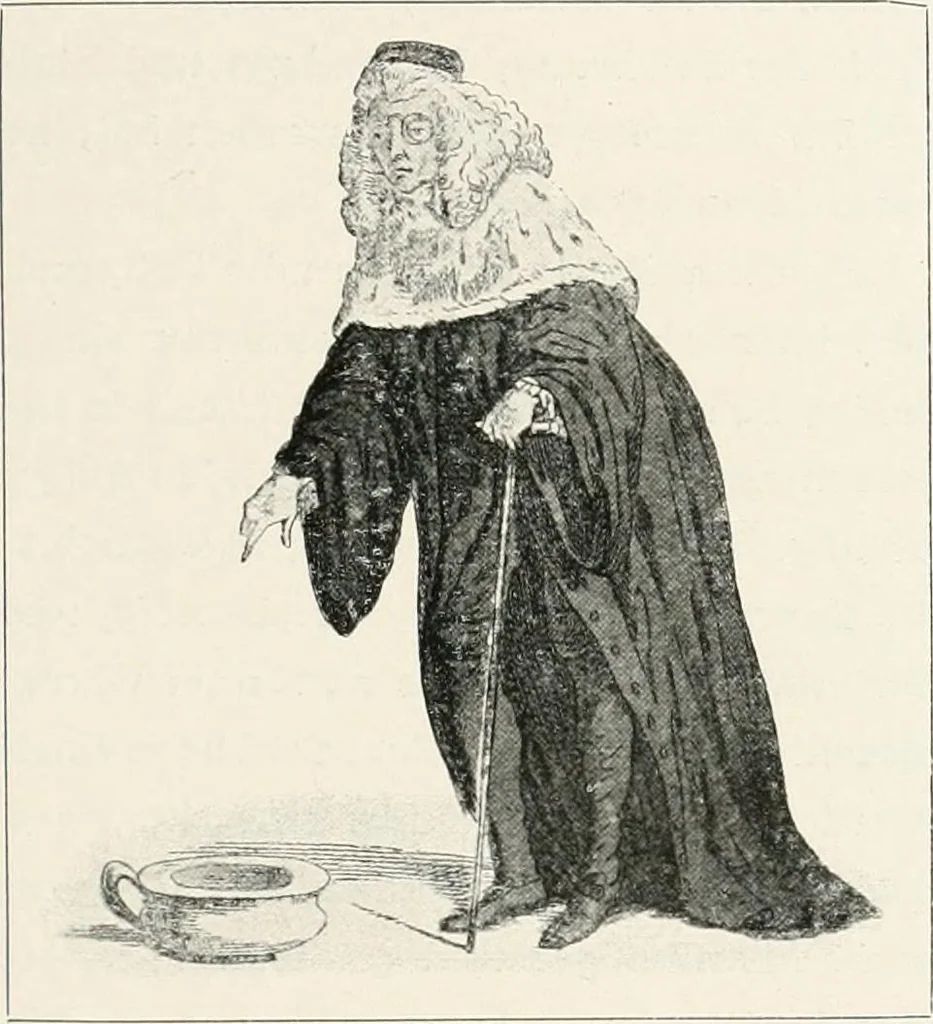 An illustration from Die Karikatur und Satire in der Medizin : mediko-kunsthistorische Studie, 1921, leaf 140