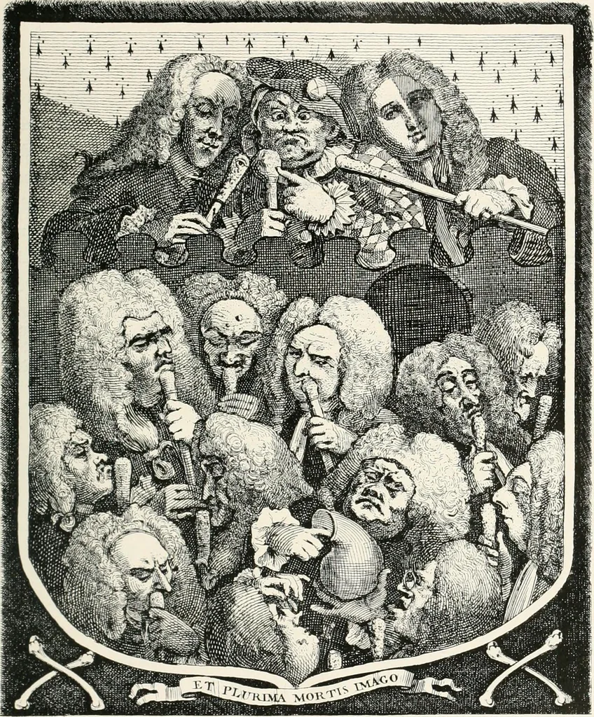 An illustration from Die Karikatur und Satire in der Medizin : mediko-kunsthistorische Studie, 1921, leaf 146
