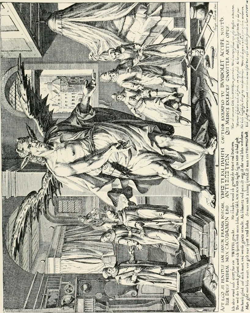An illustration from Die Karikatur und Satire in der Medizin : mediko-kunsthistorische Studie, 1921, leaf 166