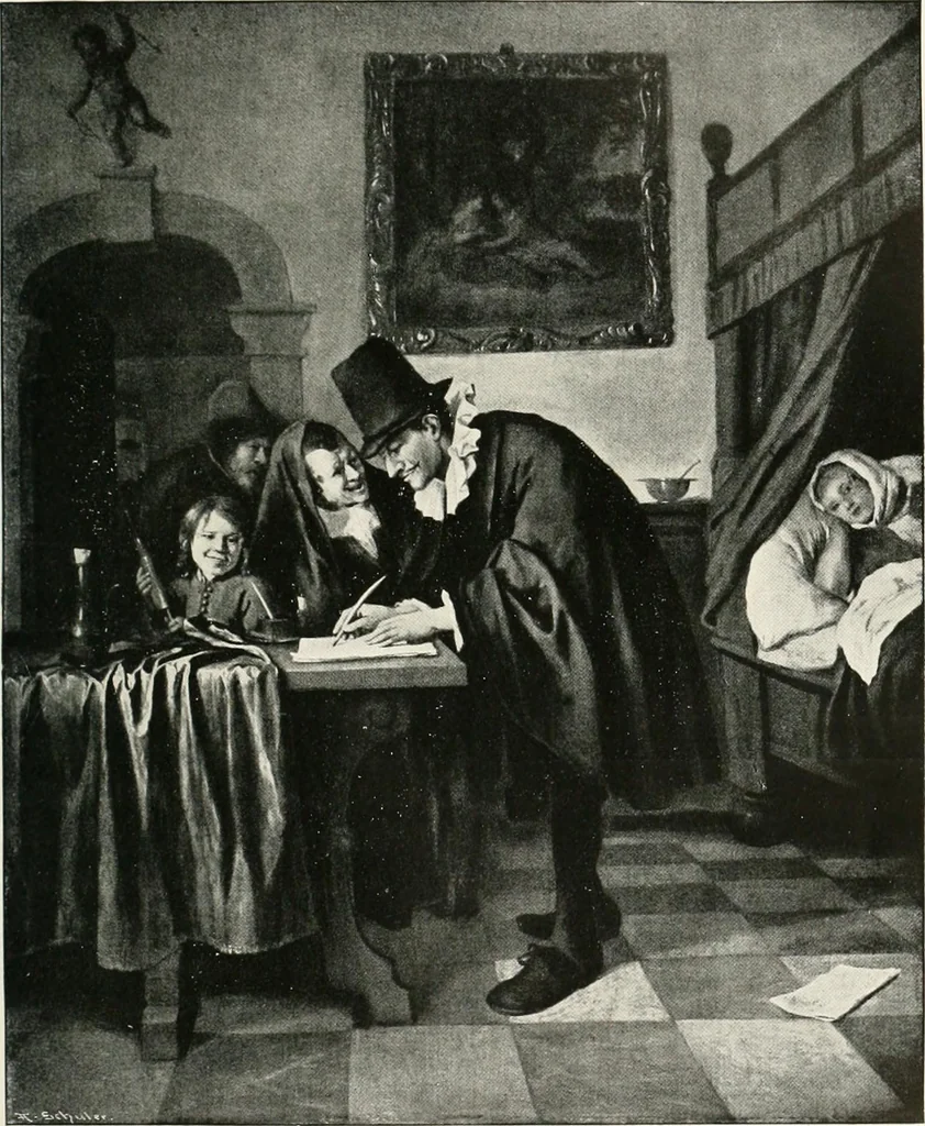 An illustration from Die Karikatur und Satire in der Medizin : mediko-kunsthistorische Studie, 1921, leaf 172