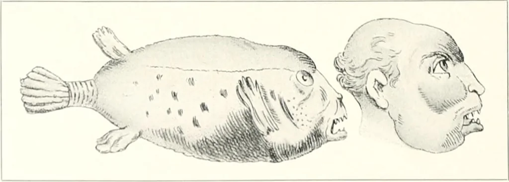 An illustration from Die Karikatur und Satire in der Medizin : mediko-kunsthistorische Studie, 1921, leaf 175