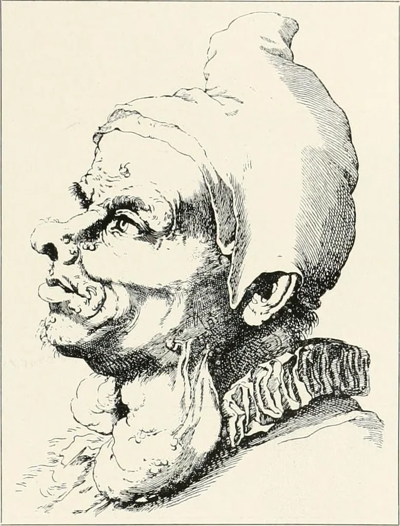 An illustration from Die Karikatur und Satire in der Medizin : mediko-kunsthistorische Studie, 1921, leaf 176