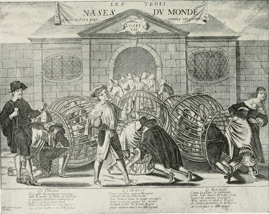 An illustration from Die Karikatur und Satire in der Medizin : mediko-kunsthistorische Studie, 1921, leaf 182