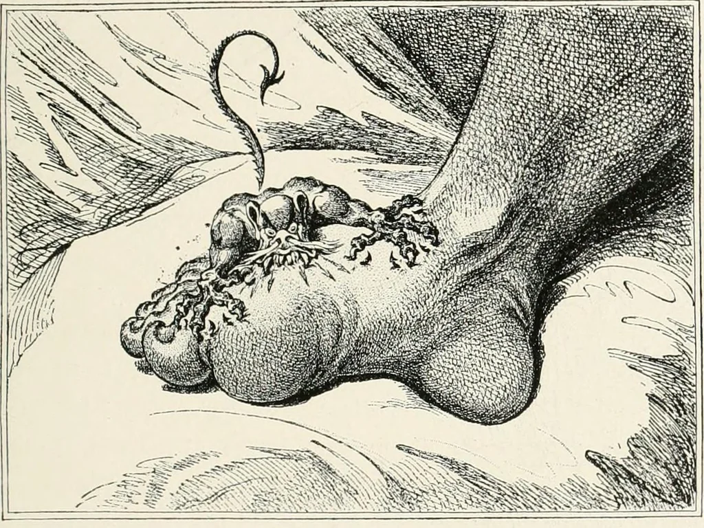 An illustration from Die Karikatur und Satire in der Medizin : mediko-kunsthistorische Studie, 1921, leaf 194