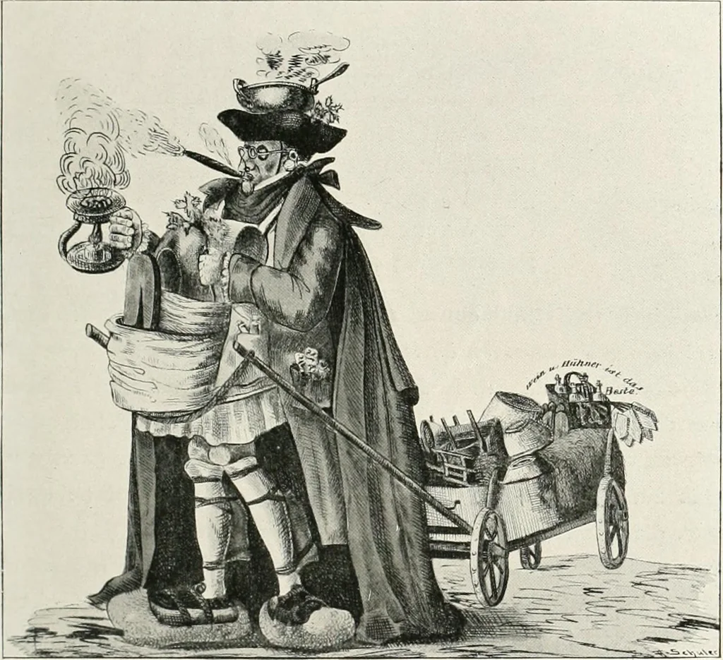 An illustration from Die Karikatur und Satire in der Medizin : mediko-kunsthistorische Studie, 1921, leaf 200