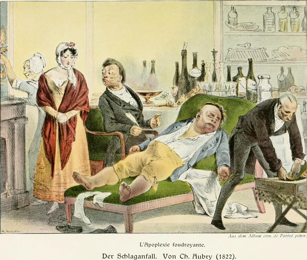 An illustration from Die Karikatur und Satire in der Medizin : mediko-kunsthistorische Studie, 1921, leaf 202
