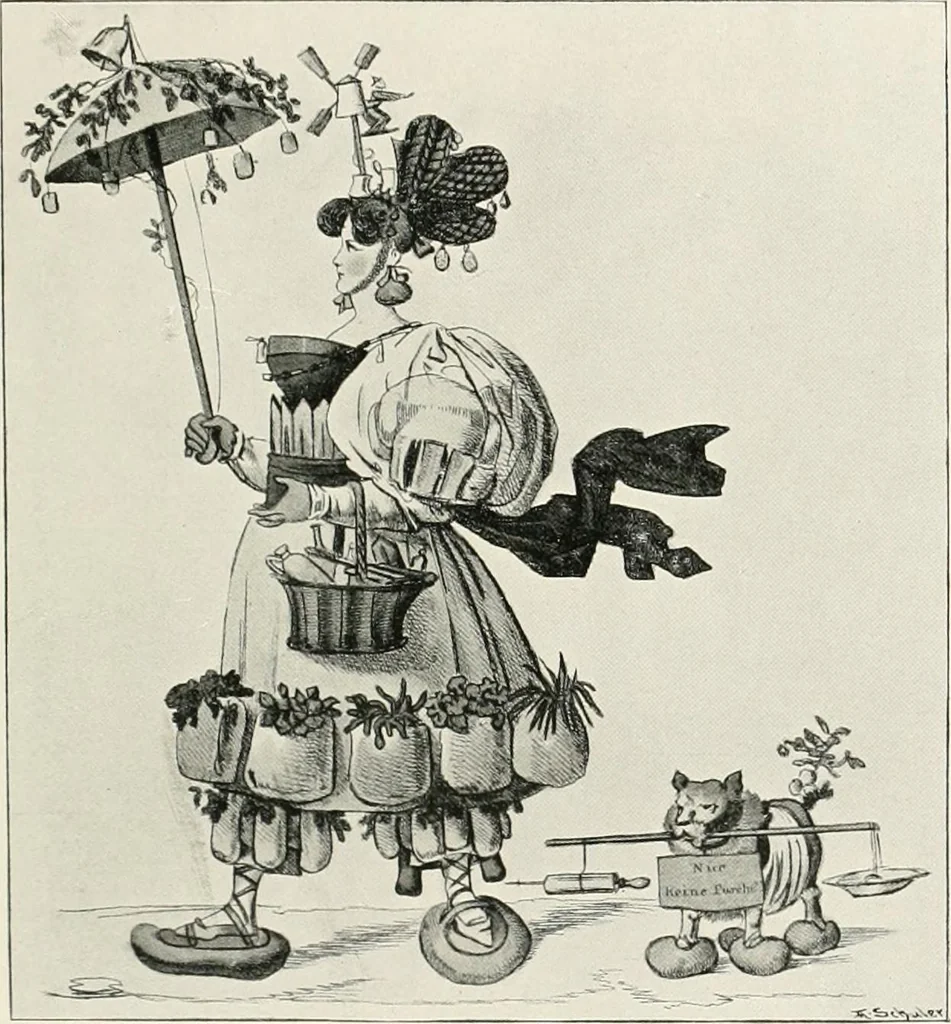 An illustration from Die Karikatur und Satire in der Medizin : mediko-kunsthistorische Studie, 1921, leaf 204
