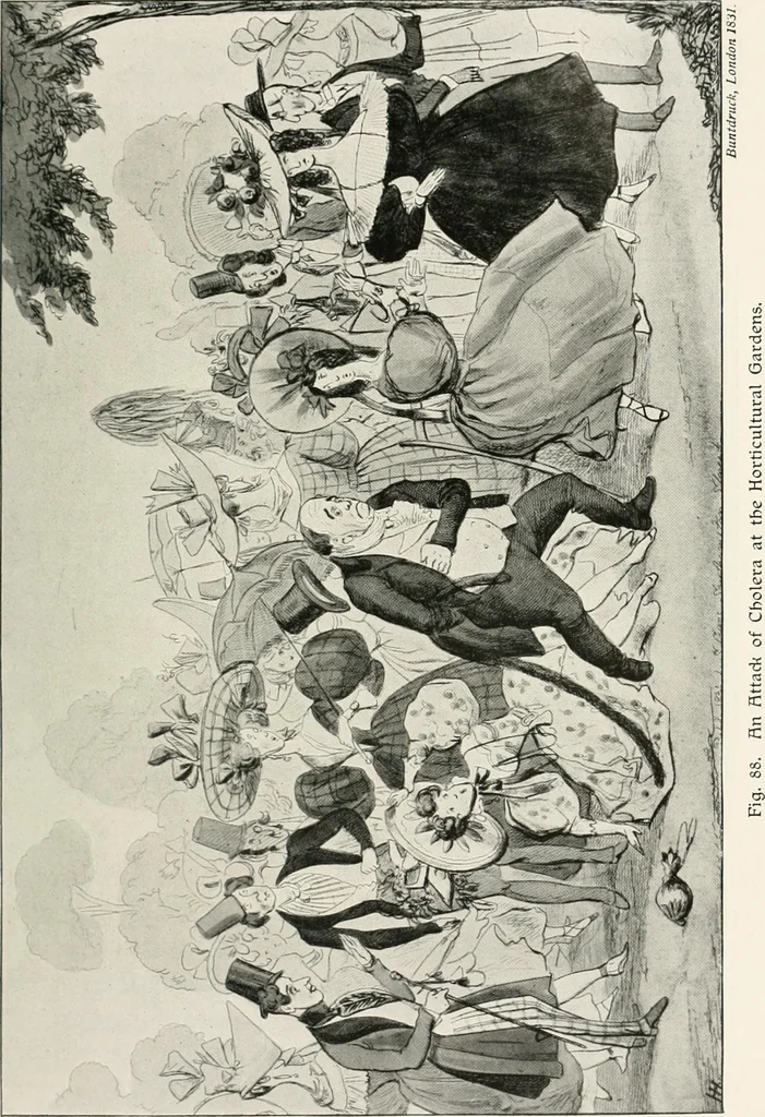 An illustration from Die Karikatur und Satire in der Medizin : mediko-kunsthistorische Studie, 1921, leaf 210