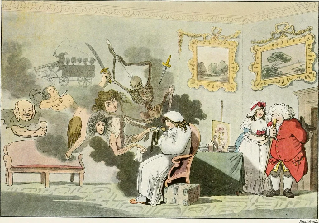 An illustration from Die Karikatur und Satire in der Medizin : mediko-kunsthistorische Studie, 1921, leaf 220
