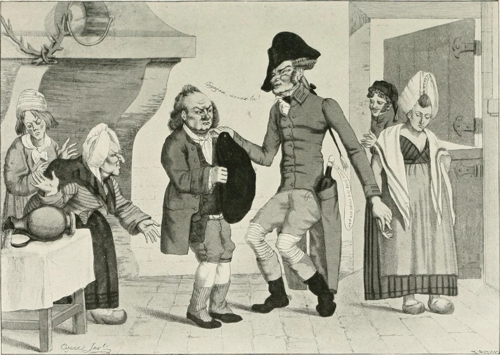 An illustration from Die Karikatur und Satire in der Medizin : mediko-kunsthistorische Studie, 1921, leaf 246