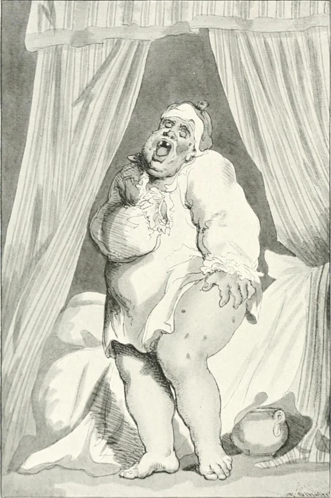 An illustration from Die Karikatur und Satire in der Medizin : mediko-kunsthistorische Studie, 1921, leaf 251