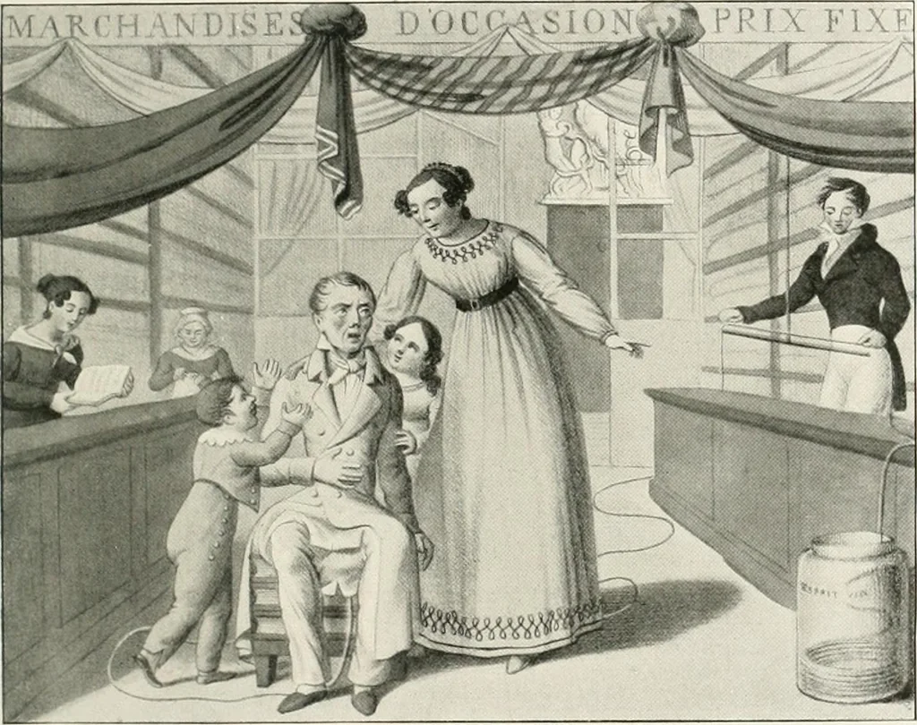 An illustration from Die Karikatur und Satire in der Medizin : mediko-kunsthistorische Studie, 1921, leaf 254