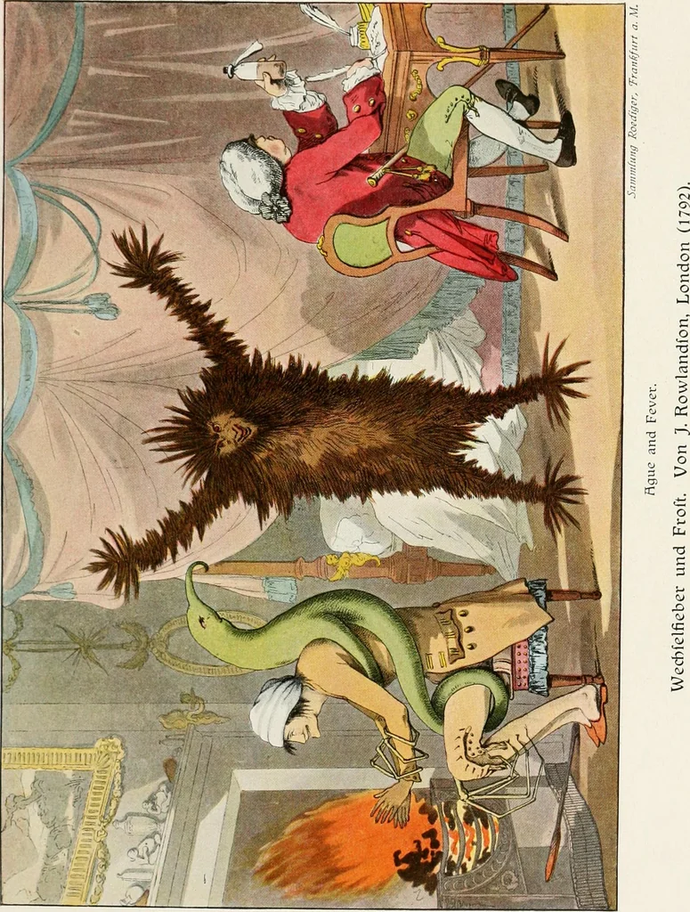 An illustration from Die Karikatur und Satire in der Medizin : mediko-kunsthistorische Studie, 1921, leaf 256