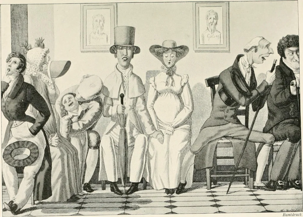 An illustration from Die Karikatur und Satire in der Medizin : mediko-kunsthistorische Studie, 1921, leaf 258