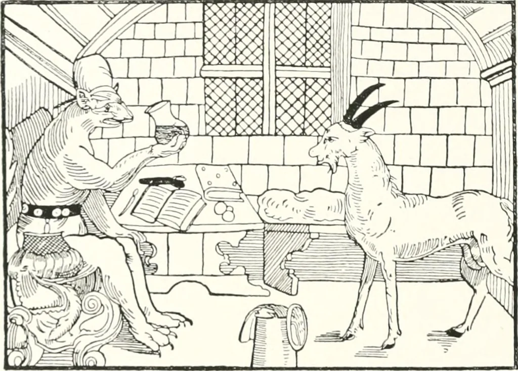 An illustration from Die Karikatur und Satire in der Medizin : mediko-kunsthistorische Studie, 1921, leaf 263