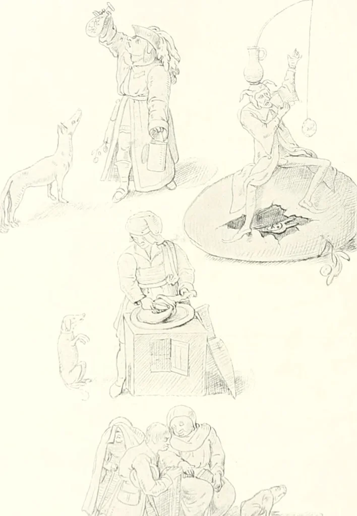 An illustration from Die Karikatur und Satire in der Medizin : mediko-kunsthistorische Studie, 1921, leaf 265