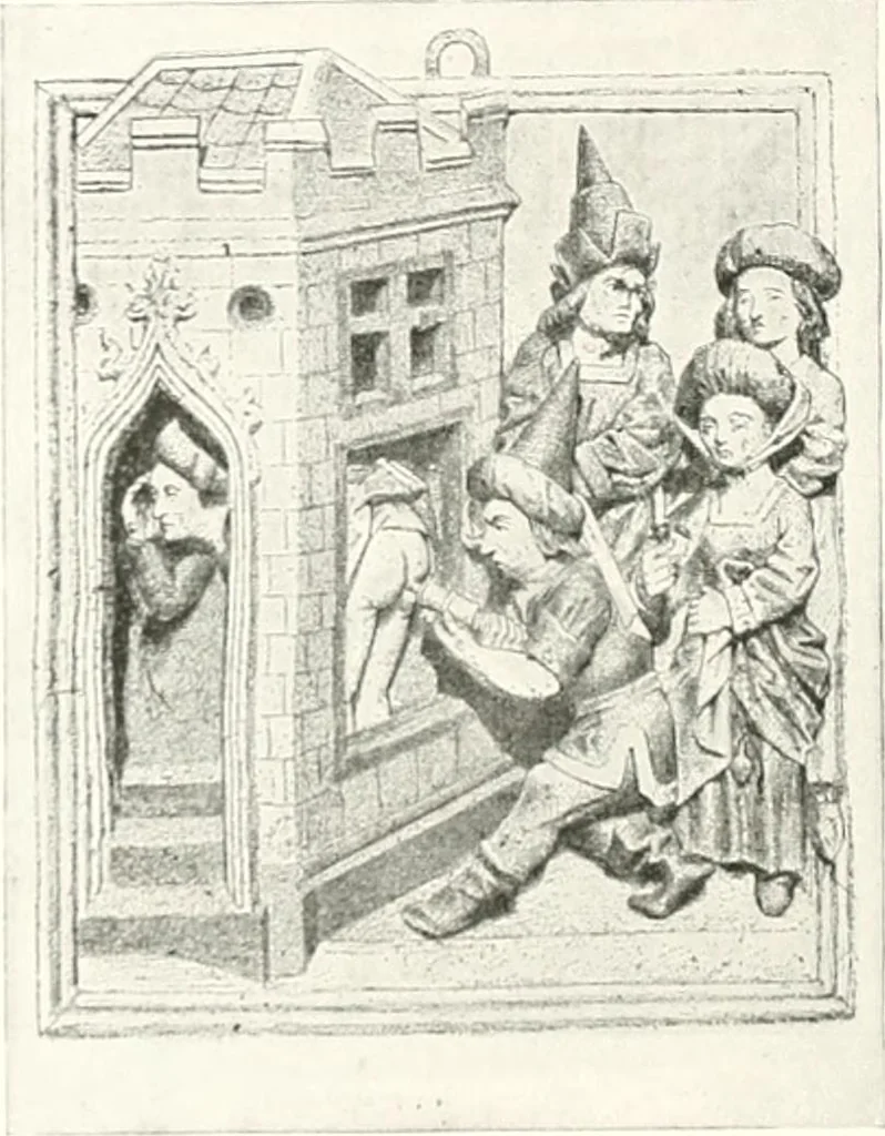 An illustration from Die Karikatur und Satire in der Medizin : mediko-kunsthistorische Studie, 1921, leaf 291