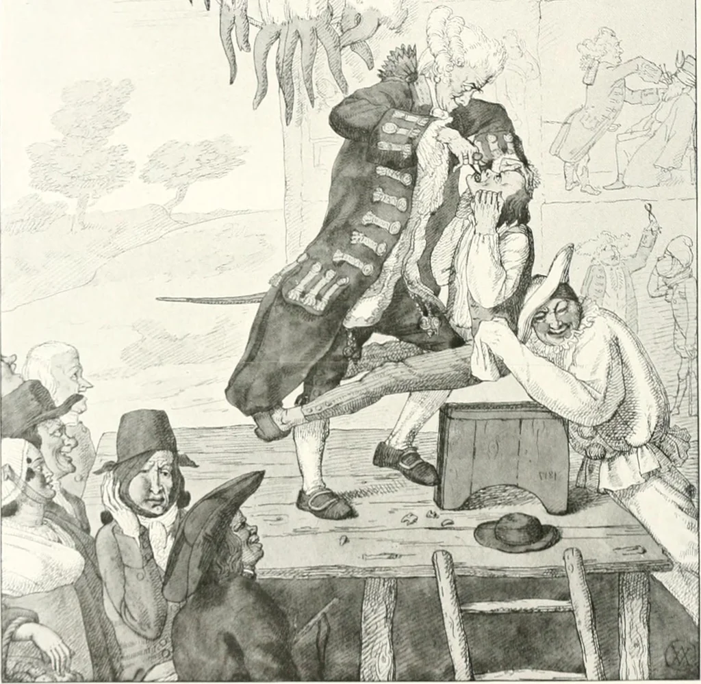 An illustration from Die Karikatur und Satire in der Medizin : mediko-kunsthistorische Studie, 1921, leaf 319